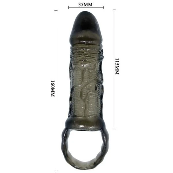Baile Penisverlängerungshülse met testikelriem 11,5 cm