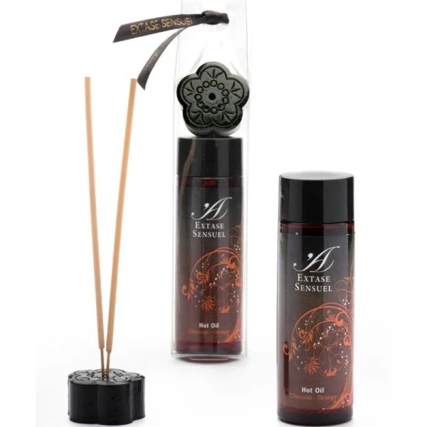 Extase Sensual Stimulating Massage Oil with Warming Effect Chocolate and Orange