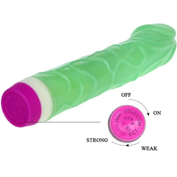 Baile Natural Vibrator Waves of Pleasure 23 cm green Baile Natural Vibrator Waves of Pleasure 23 cm green