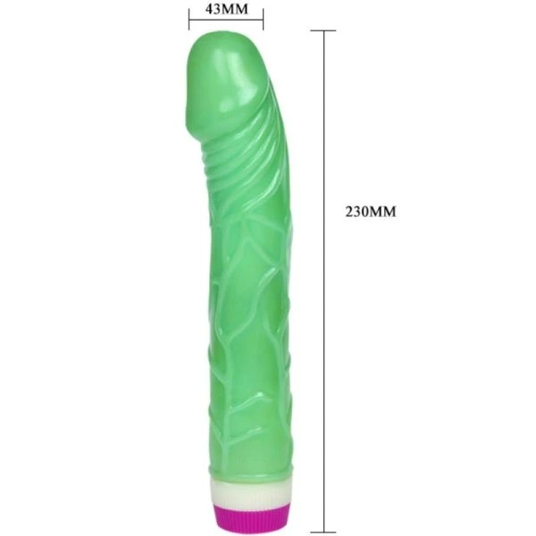 Baile Natural Vibrator Waves of Pleasure 23 cm green Baile Natural Vibrator Waves of Pleasure 23 cm green