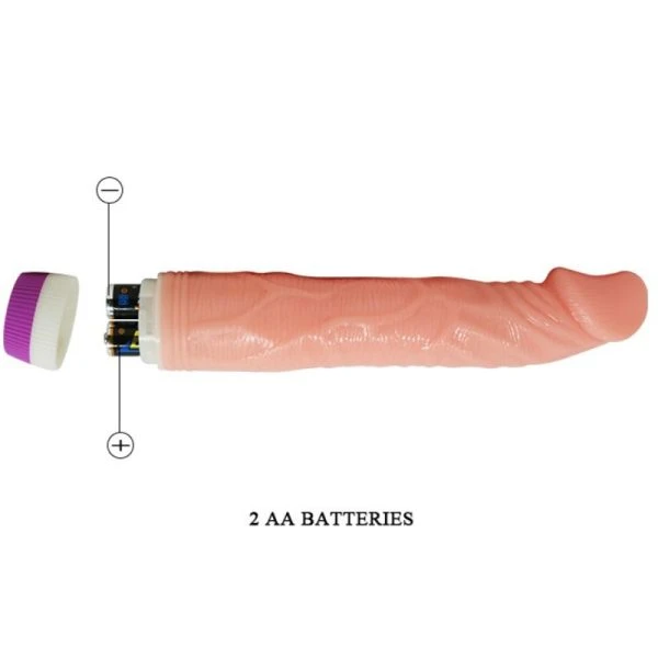 Baile Naturvibrator Realistisch 22 cm vleeskleurig