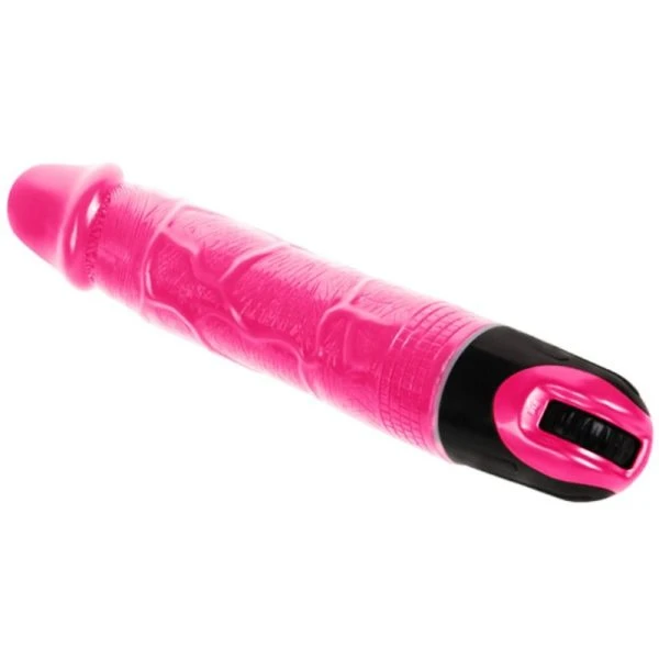 Baile Multispeedvibrator met geaderde textuur, roze