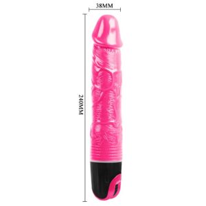 Baile Multispeedvibrator met geaderde textuur, roze Baile Multispeedvibrator met geaderde textuur, roze - Afbeelding 6
