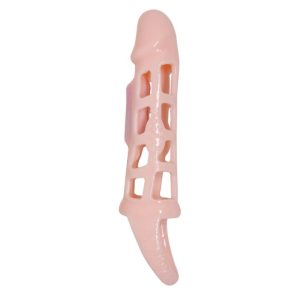 Baile Penis Extension Sleeve with Vibration and Ball Strap 13.5 cm Baile Penis Extension Sleeve with Vibration and Ball Strap 13.5 cm - Image 1