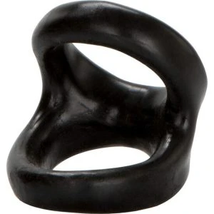 Calexotics Colt Snug Tugger Penis Ring in TPR, black