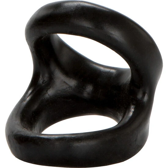 Calexotics Colt Snug Tugger Penis Ring in TPR, black