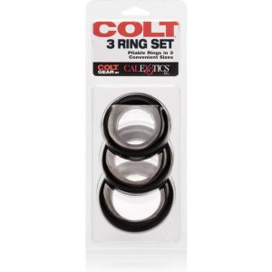Calexotics Colt 3-ringenset van siliconen voor de penis Calexotics Colt 3-ringenset van siliconen voor de penis - Afbeelding 2