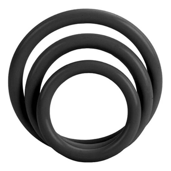 Calexotics Penisringen Tri-rings Zwart 3-delig