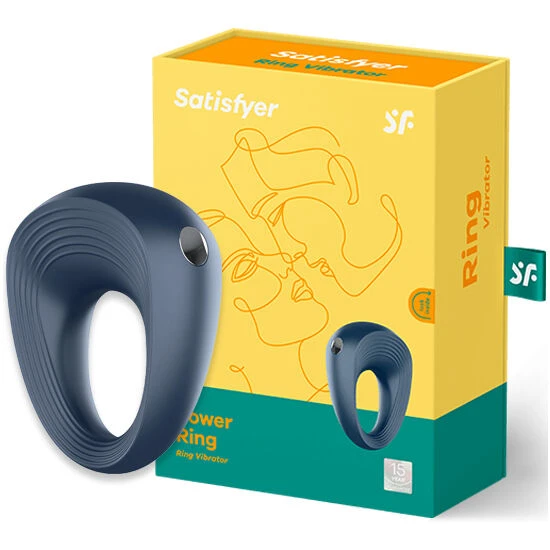 Satisfyer Vibrierring 2 met clitorisstimulator, blauw