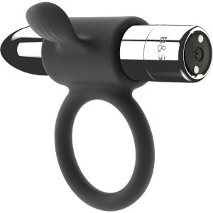 Black&silver Cameron penis ring with vibration silver Black&silver Cameron penis ring with vibration silver - Image 1
