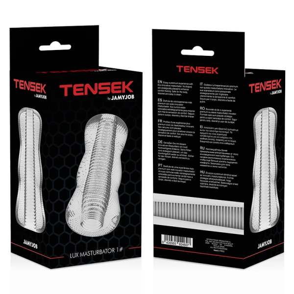 Jamyjob Extreme Tensek 1 Masturbator transparant met zuigpunten Jamyjob Extreme Tensek 1 Masturbator transparant met zuigpunten