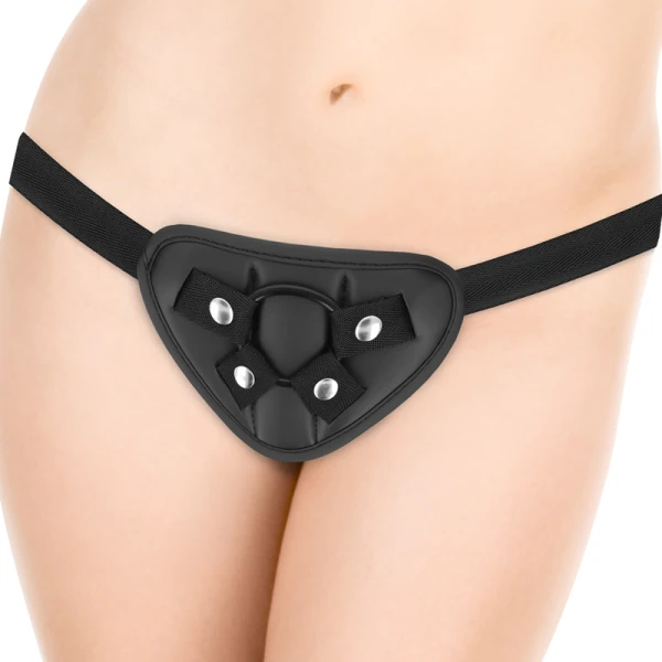 Cyber Silicock Strap-on Dildo met Harnas en 3 Ringetjes, 20,5 cm