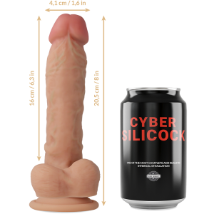 Cyber Silicock Strap-on Dildo met Harnas en 3 Ringetjes, 20,5 cm Cyber Silicock Strap-on Dildo met Harnas en 3 Ringetjes, 20,5 cm - Afbeelding 5