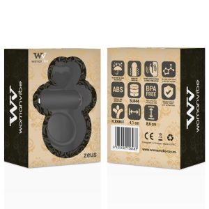 Womanvibe Zeus siliconen vibratorring met clitorisstimulator Womanvibe Zeus siliconen vibratorring met clitorisstimulator - Afbeelding 2