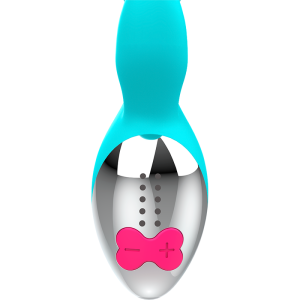 Happy Loky Konijnenvibrator Miki met twee motoren, siliconen, turkoois Happy Loky Konijnenvibrator Miki met twee motoren, siliconen, turkoois - Afbeelding 5