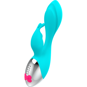 Happy Loky Konijnenvibrator Miki met twee motoren, siliconen, turkoois Happy Loky Konijnenvibrator Miki met twee motoren, siliconen, turkoois - Afbeelding 6