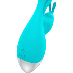 Happy Loky Konijnenvibrator Miki met twee motoren, siliconen, turkoois Happy Loky Konijnenvibrator Miki met twee motoren, siliconen, turkoois - Afbeelding 7