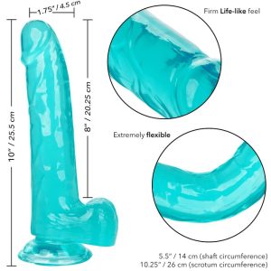 Calexotics Dildo Grootte Koningin 20,3 cm blauw Calexotics Dildo Grootte Koningin 20,3 cm blauw - Afbeelding 6