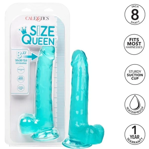 Calexotics Dildo Grootte Koningin 20,3 cm blauw
