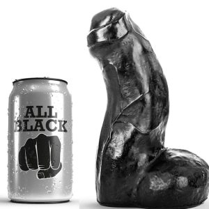 All Black Realistische siliconen dildo zwart All Black Realistische siliconen dildo zwart - Afbeelding 1
