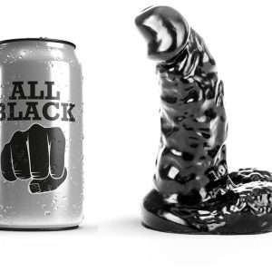 All Black Dildo mit geripptem Schaft und Kugeln All Black Dildo mit geripptem Schaft und Kugeln – Bild 1
