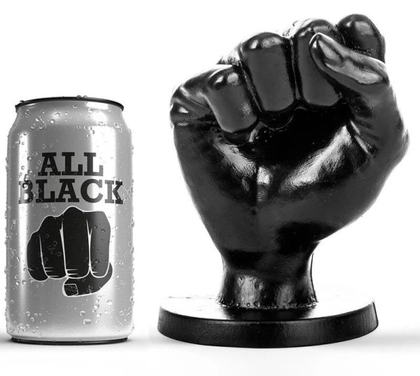 All Black Faust-Anaalplug 14 x 10 cm