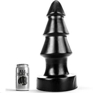 All Black Desafío Anal 40 CM Analplug PVC