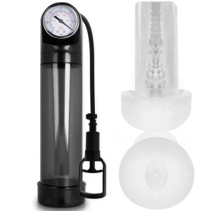 Pump Addicted RX9 Black Penispumpe mit Masturbator, 30 cm