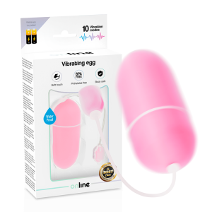 Online Vibrations-Ei wasserdicht mit 10 Modi rosa Online Vibrations-Ei wasserdicht mit 10 Modi rosa – Bild 1