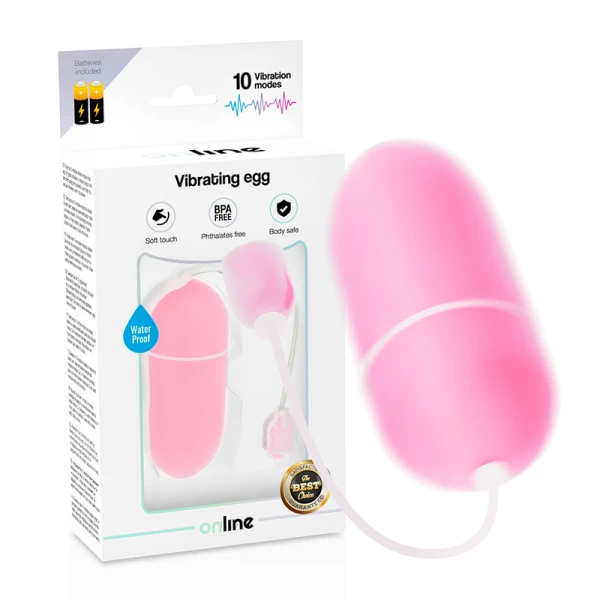 Online Vibrations-Ei wasserdicht mit 10 Modi rosa