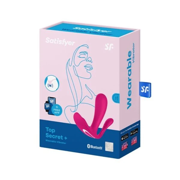 Satisfyer Top Secret plus Vibrator met app-bediening Roze Satisfyer Top Secret plus Vibrator met app-bediening Roze