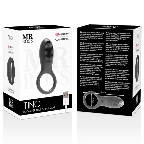 Mr. Boss Tino Stimulatiering met Watchme-afstandsbediening Mr. Boss Tino Stimulatiering met Watchme-afstandsbediening