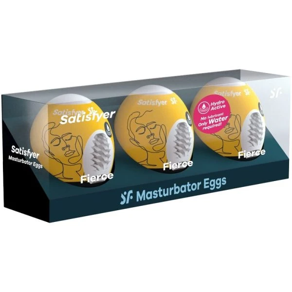 Satisfyer 3 Masturbator-Eier Fierce aus Hydro-Active