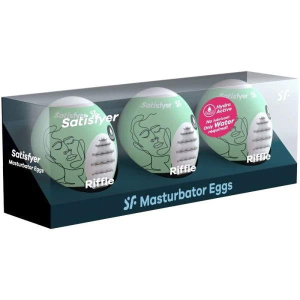 Satisfyer 3 Masturbator-eieren Riffle Hydro-Active Set Satisfyer 3 Masturbator-eieren Riffle Hydro-Active Set