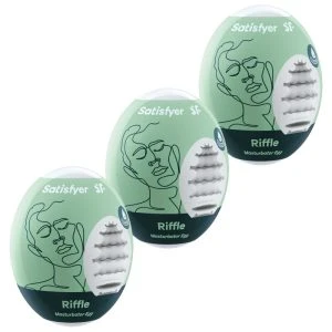 Satisfyer 3 Masturbator-eieren Riffle Hydro-Active Set