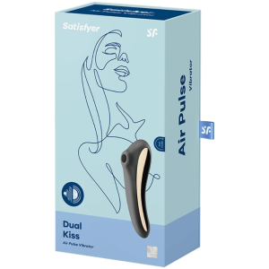 Satisfyer Dual Kiss Air Pulse Vibrator met drukgolven en vibratie Satisfyer Dual Kiss Air Pulse Vibrator met drukgolven en vibratie - Afbeelding 4