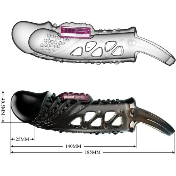 Pretty Love Cecelia Penishuls met vibratie, zwart Pretty Love Cecelia Penishuls met vibratie, zwart