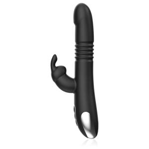 Black&silver Kenji Rabbit Vibrator met Up & Down en Watchme-afstandsbediening Black&silver Kenji Rabbit Vibrator met Up & Down en Watchme-afstandsbediening - Afbeelding 4