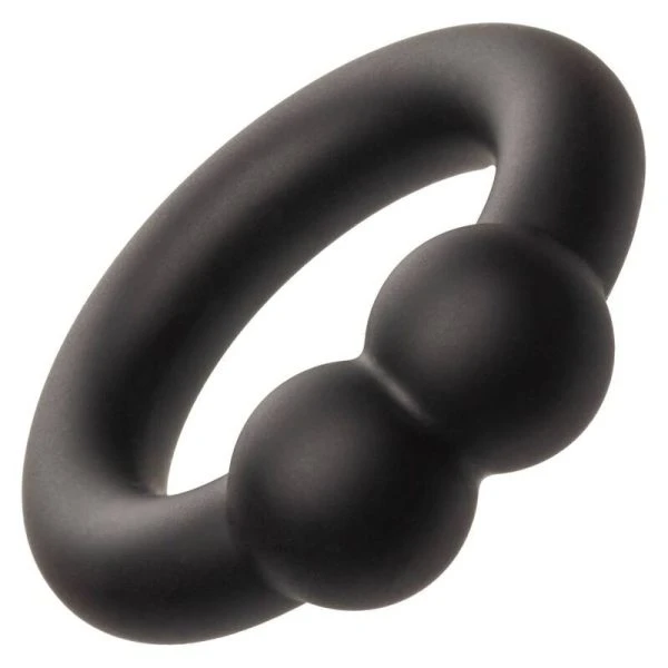 Calexotics Penis Ring Alpha Muscle Ring Made of Liquid Silicone Black