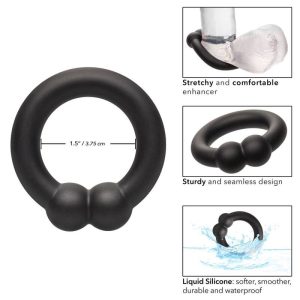 Calexotics Penis Ring Alpha Muscle Ring Made of Liquid Silicone Black Calexotics Penis Ring Alpha Muscle Ring Made of Liquid Silicone Black - Image 4