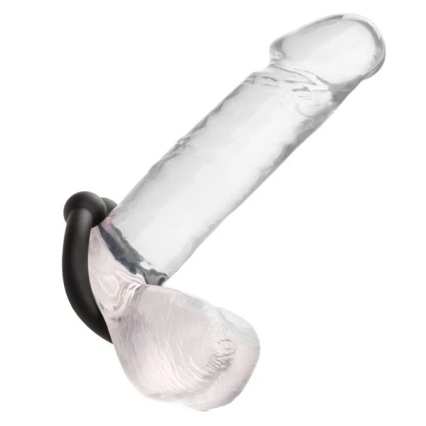 Calexotics Penis Ring Alpha Muscle Ring Made of Liquid Silicone Black