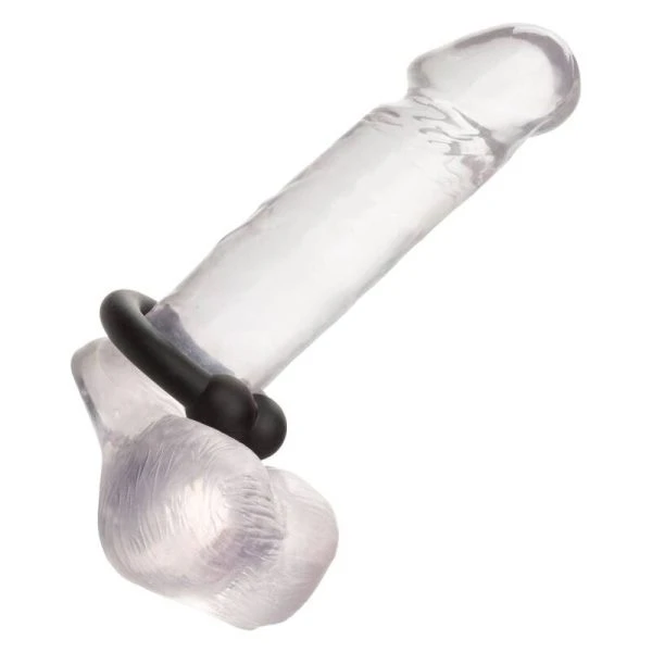 Calexotics Penis Ring Alpha Muscle Ring Made of Liquid Silicone Black