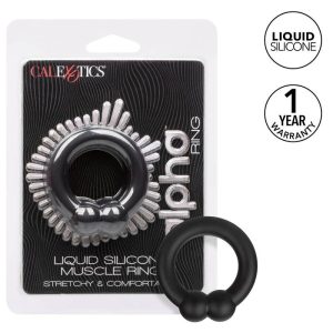 Calexotics Penis Ring Alpha Muscle Ring Made of Liquid Silicone Black Calexotics Penis Ring Alpha Muscle Ring Made of Liquid Silicone Black - Image 3