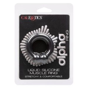 Calexotics Penis Ring Alpha Muscle Ring Made of Liquid Silicone Black Calexotics Penis Ring Alpha Muscle Ring Made of Liquid Silicone Black - Image 8