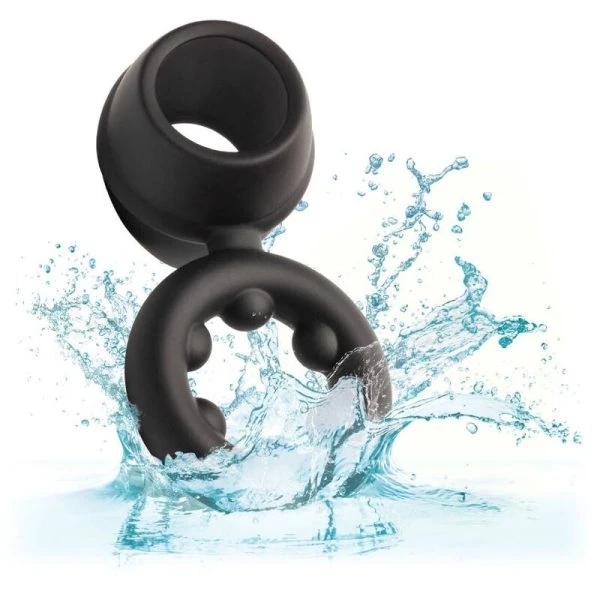 Calexotics Alpha Dual Magnum Ring Penisring van siliconen Zwart