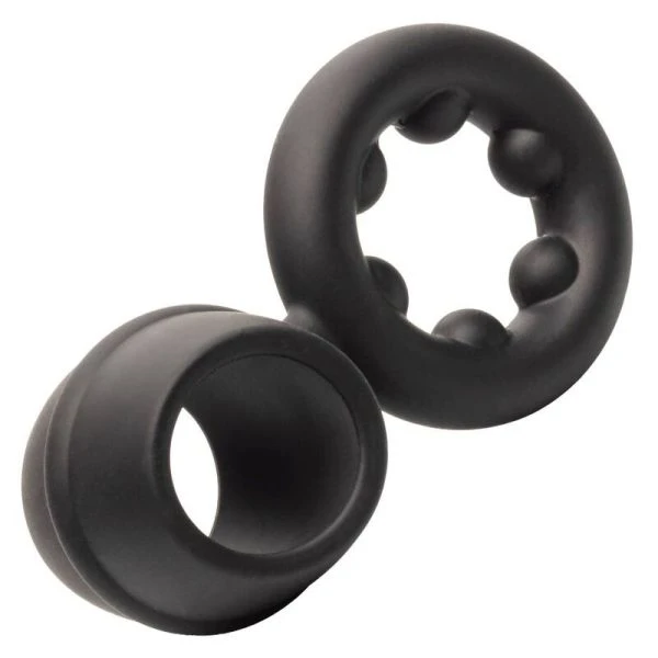 Calexotics Alpha Dual Magnum Ring Penisring van siliconen Zwart