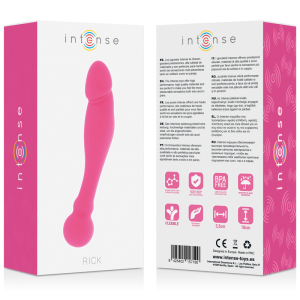 Intense siliconen dildo Rick Dual roze 18 cm Intense siliconen dildo Rick Dual roze 18 cm - Afbeelding 6