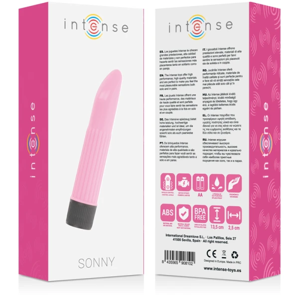 Intense Sonny Pink Minivibrator met gebogen punt, 13,5 cm Intense Sonny Pink Minivibrator met gebogen punt, 13,5 cm