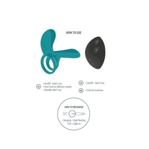 Xocoon Vibrator Ring for Couples with Clitoral Stimulation Green Xocoon Vibrator Ring for Couples with Clitoral Stimulation Green - Image 4