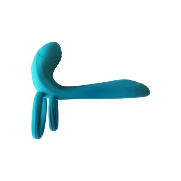 Xocoon Vibrator Ring for Couples with Clitoral Stimulation Green